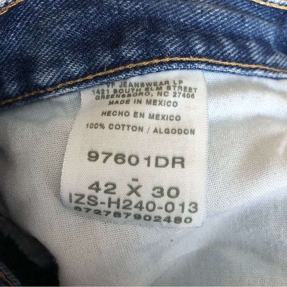 Wrangler Denim Levi Blue Jeans - 42x30 - Picture 9 of 10